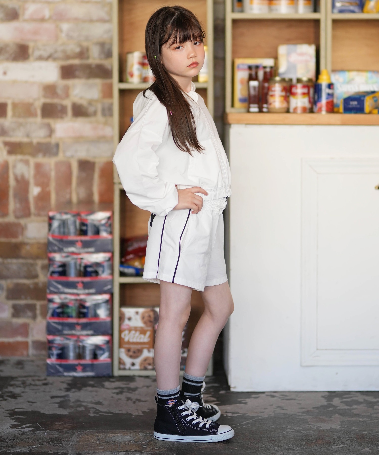 ROXY ロキシー ROXY キッズ 水着 トランクス ボードショーツ SALTY SQUAD SHORTS TBS261667M(WHT-130cm)