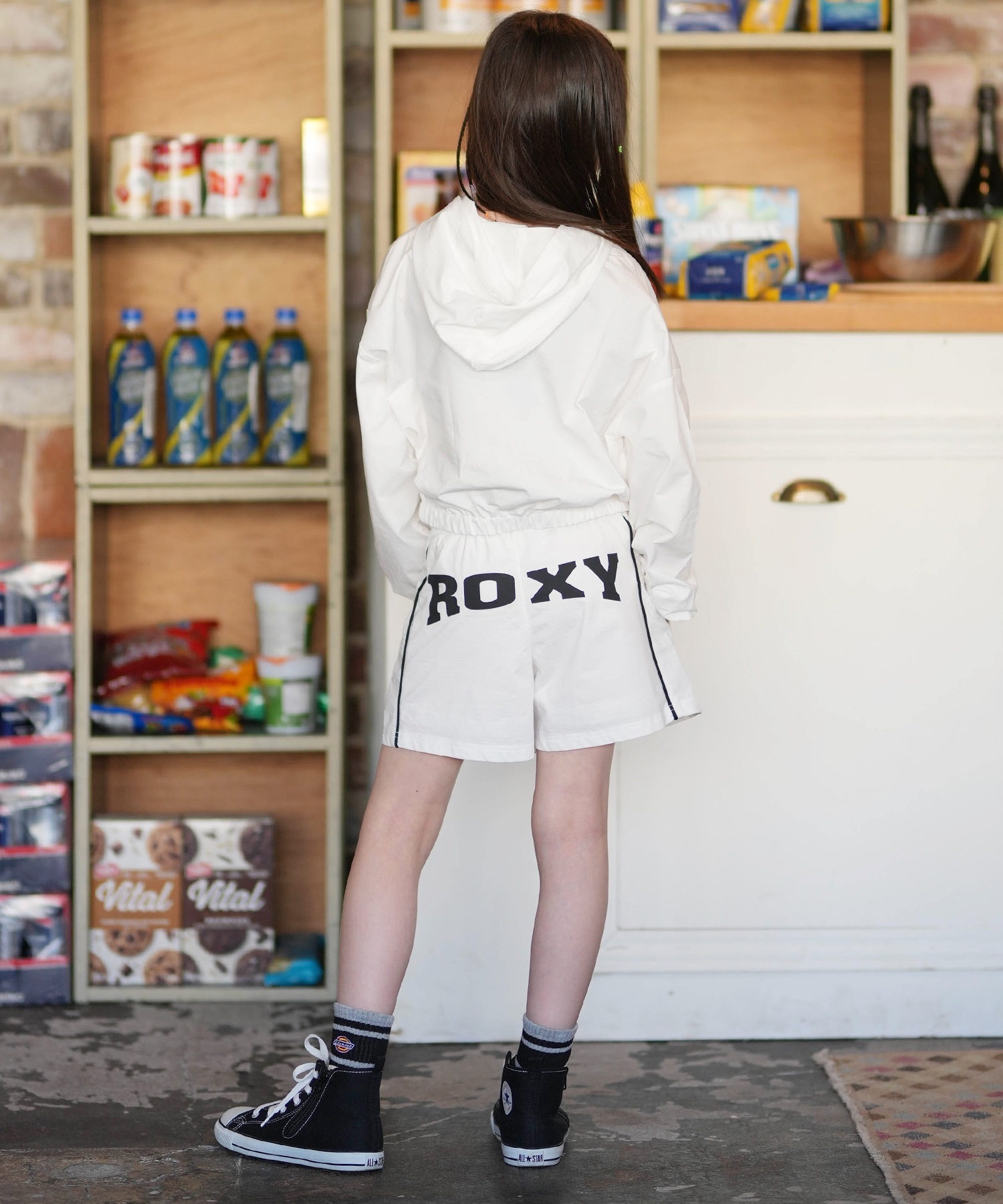 ROXY ロキシー ROXY キッズ 水着 トランクス ボードショーツ SALTY SQUAD SHORTS TBS261667M(WHT-130cm)