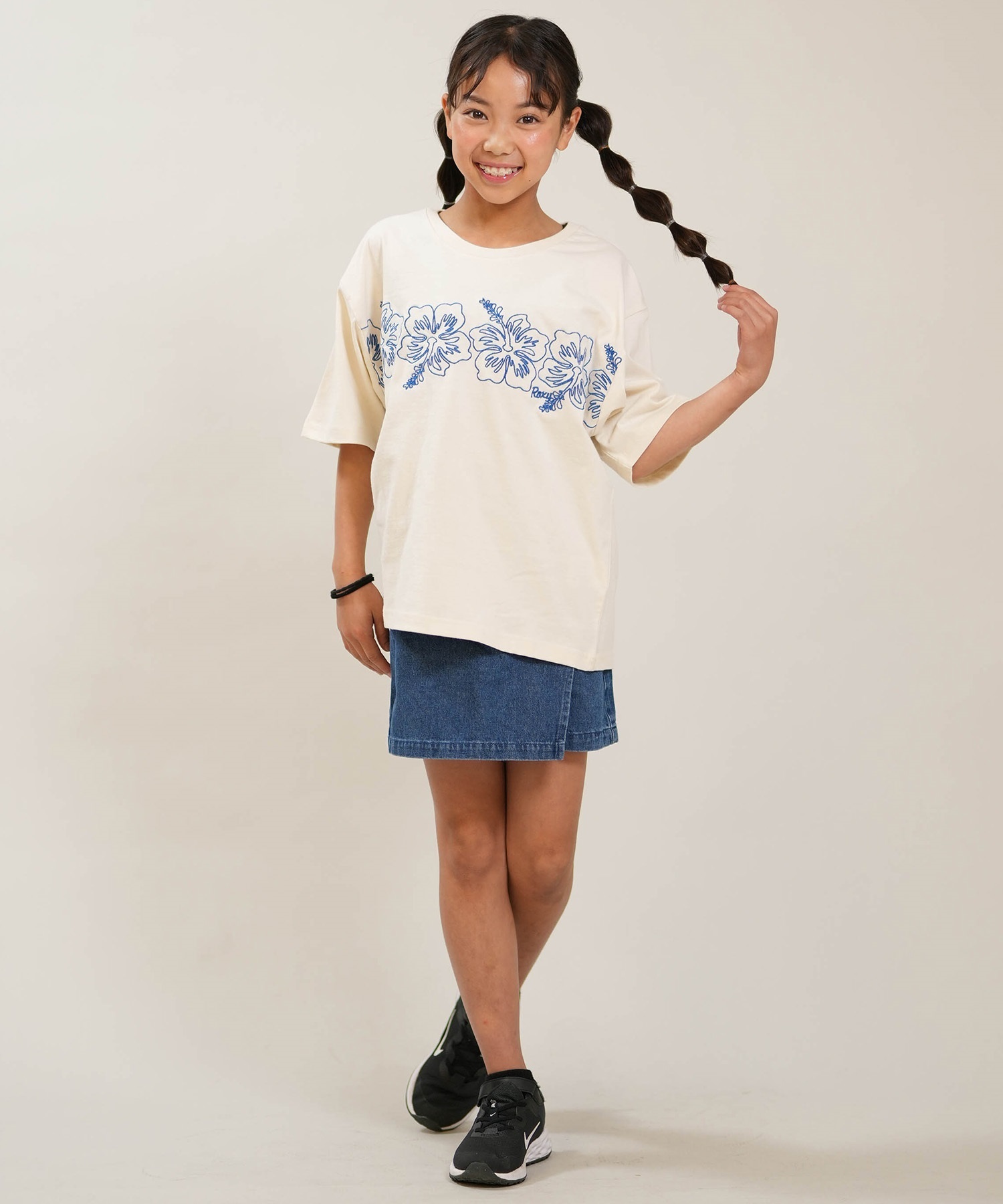 ROXY ロキシー スカート キッズ ジュニア 子供 女の子 デニム MINI