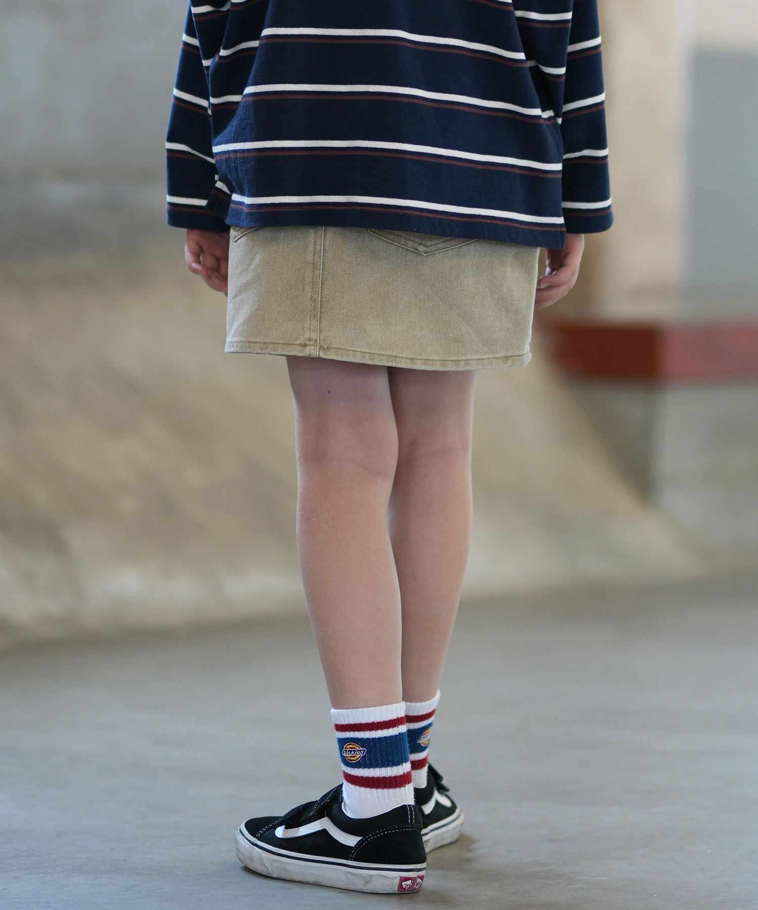 ROXY ロキシー スカート キッズ 子供 ウエストゴム ウォッシュドミニ