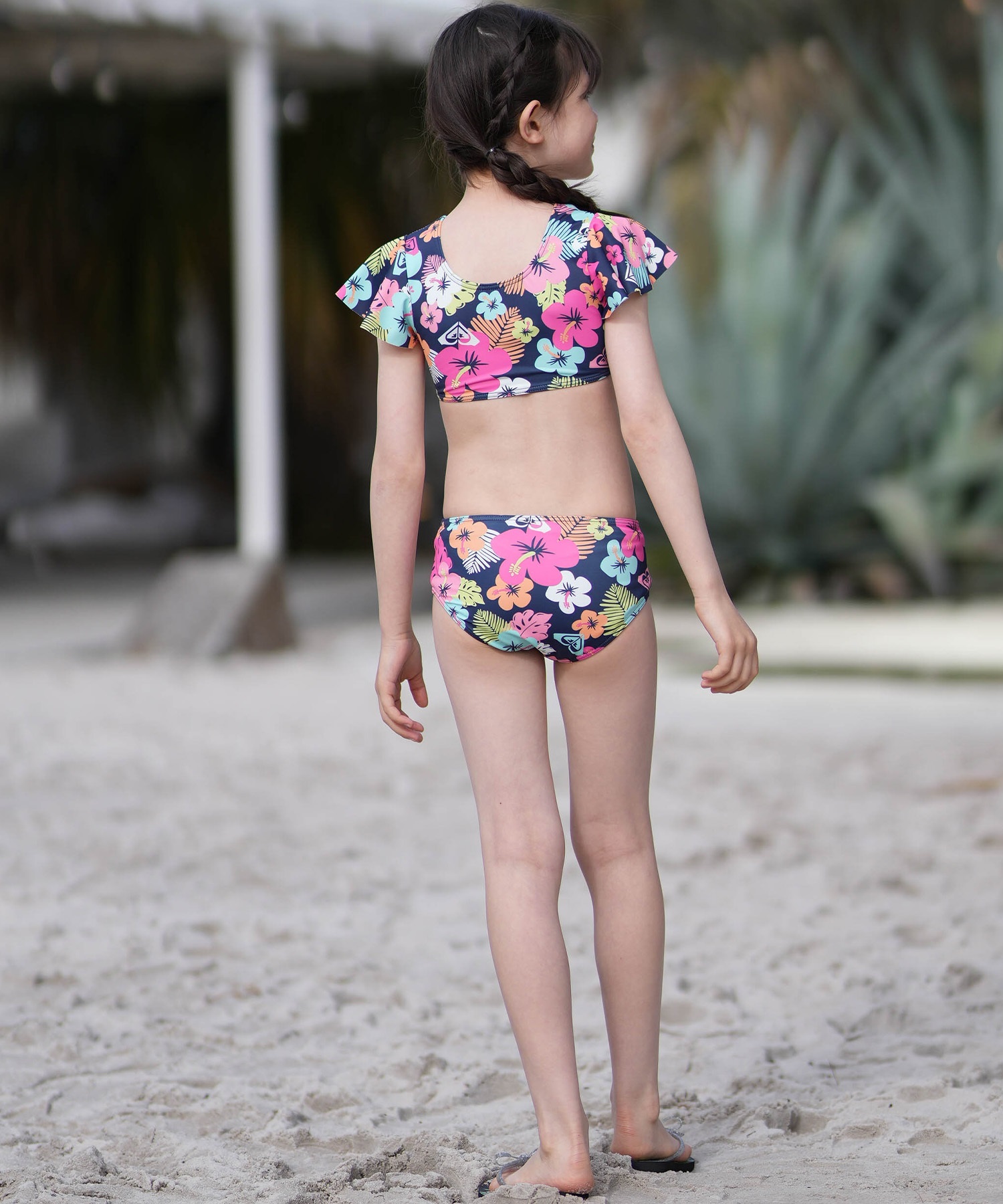 ROXY ロキシー 水着 ビキニ キッズ 子供 女の子 MORNING FLOWER CROP