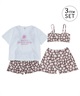 ROXY ロキシー 水着 セット キッズ 子供 女の子 3点セット PEAKDAY TSW261102(BLU-120cm)