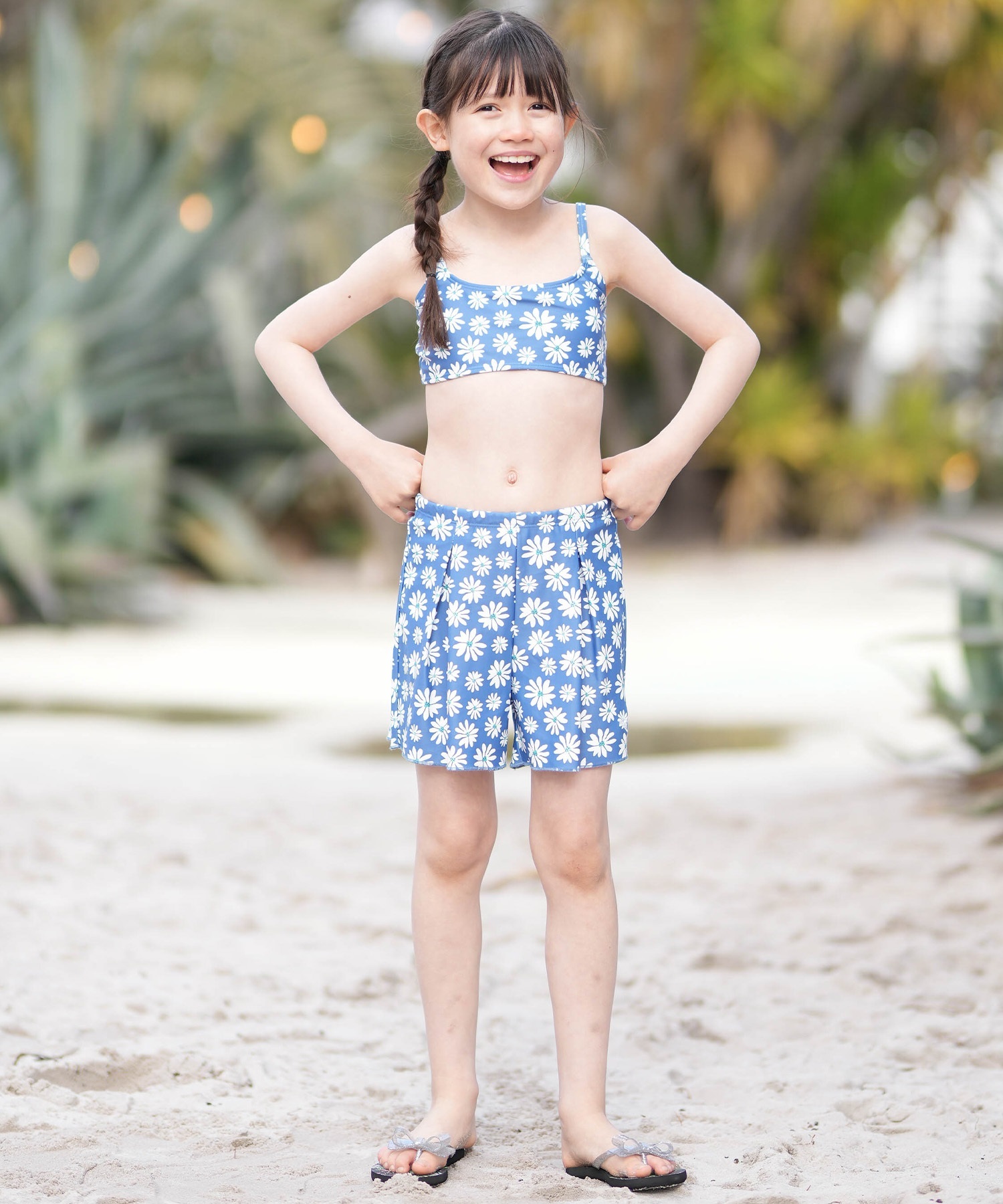ROXY ロキシー 水着 セット キッズ 子供 女の子 3点セット PEAKDAY