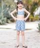 ROXY ロキシー 水着 セット キッズ 子供 女の子 3点セット PEAKDAY TSW261102(BLU-120cm)