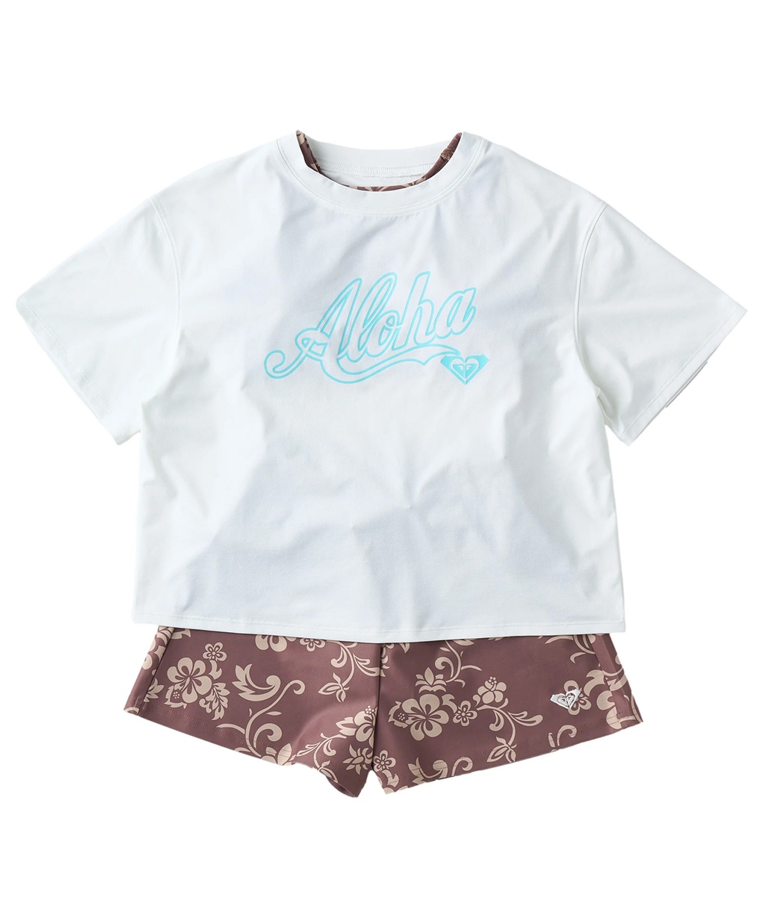 ROXY ロキシー 水着 3点セット キッズ ジュニア 子供 水陸両用
