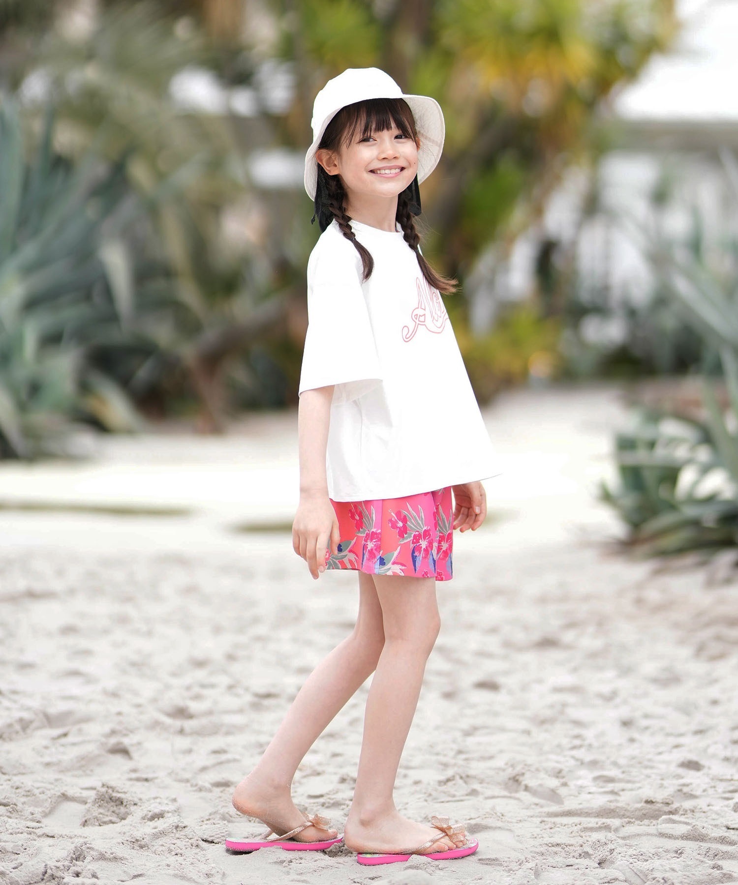 ROXY ロキシー 水着 3点セット キッズ ジュニア 子供 水陸両用