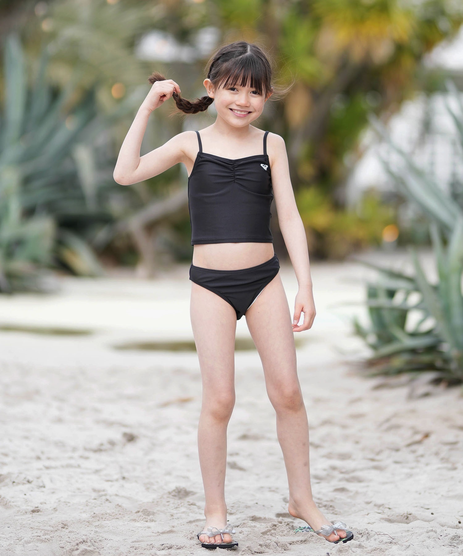 ROXY ロキシー 水着 4点セット キッズ ジュニア 子供 水陸両用