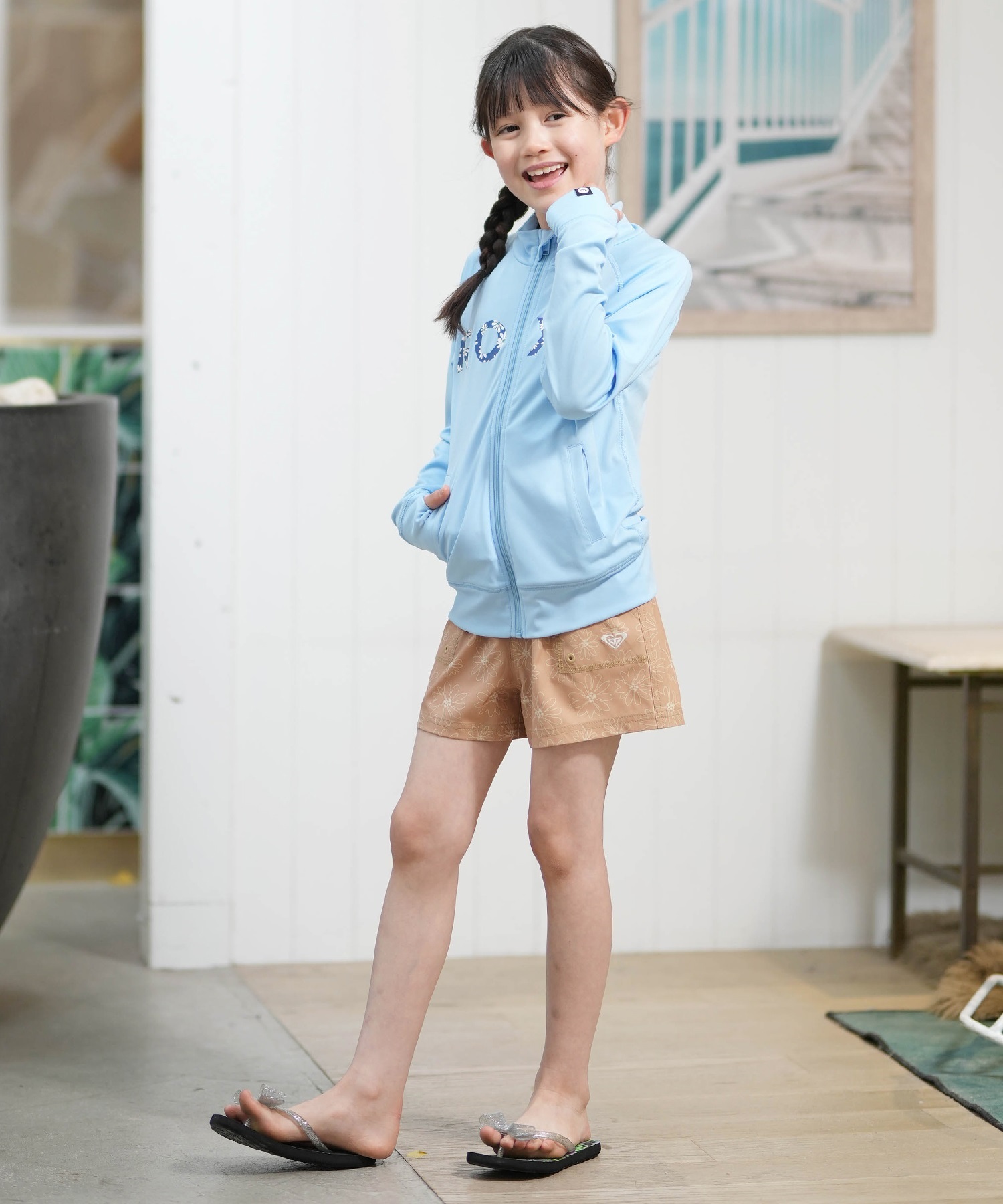 ROXY ロキシー キッズ ジュニア 子供 水陸両用 SPLASHY STAND ジップ