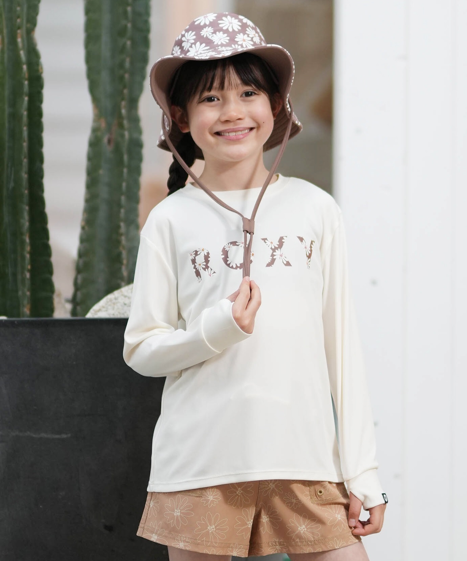 ROXY ロキシー キッズ ジュニア 子供 水着 ラッシュガード 長袖 T