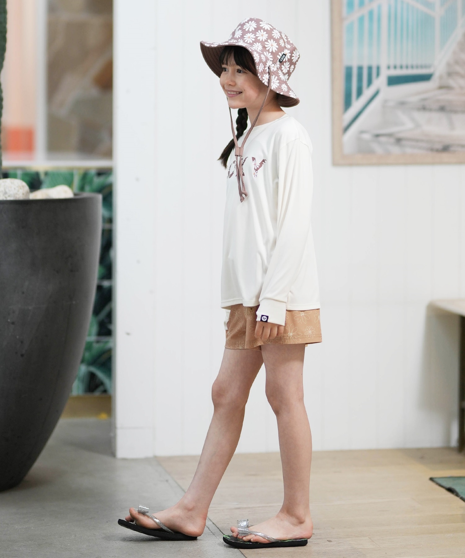 ROXY ロキシー キッズ ジュニア 子供 水着 ラッシュガード 長袖 T