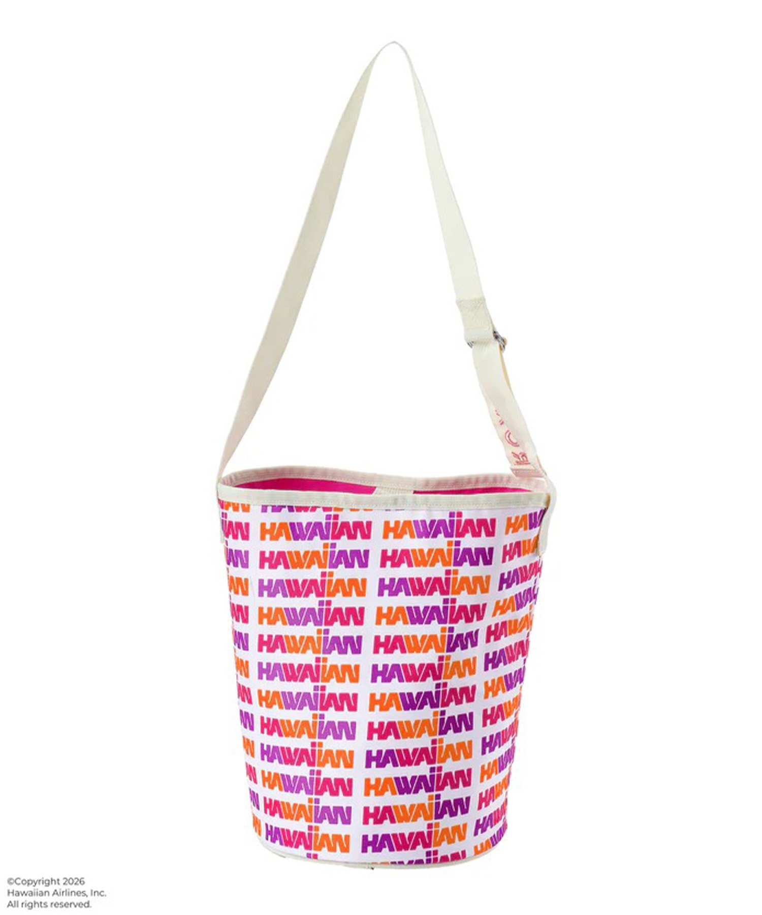 ROXY ロキシー HAWAIIAN AIRLINES コラボ トートバッグ 2WAY バケツ型