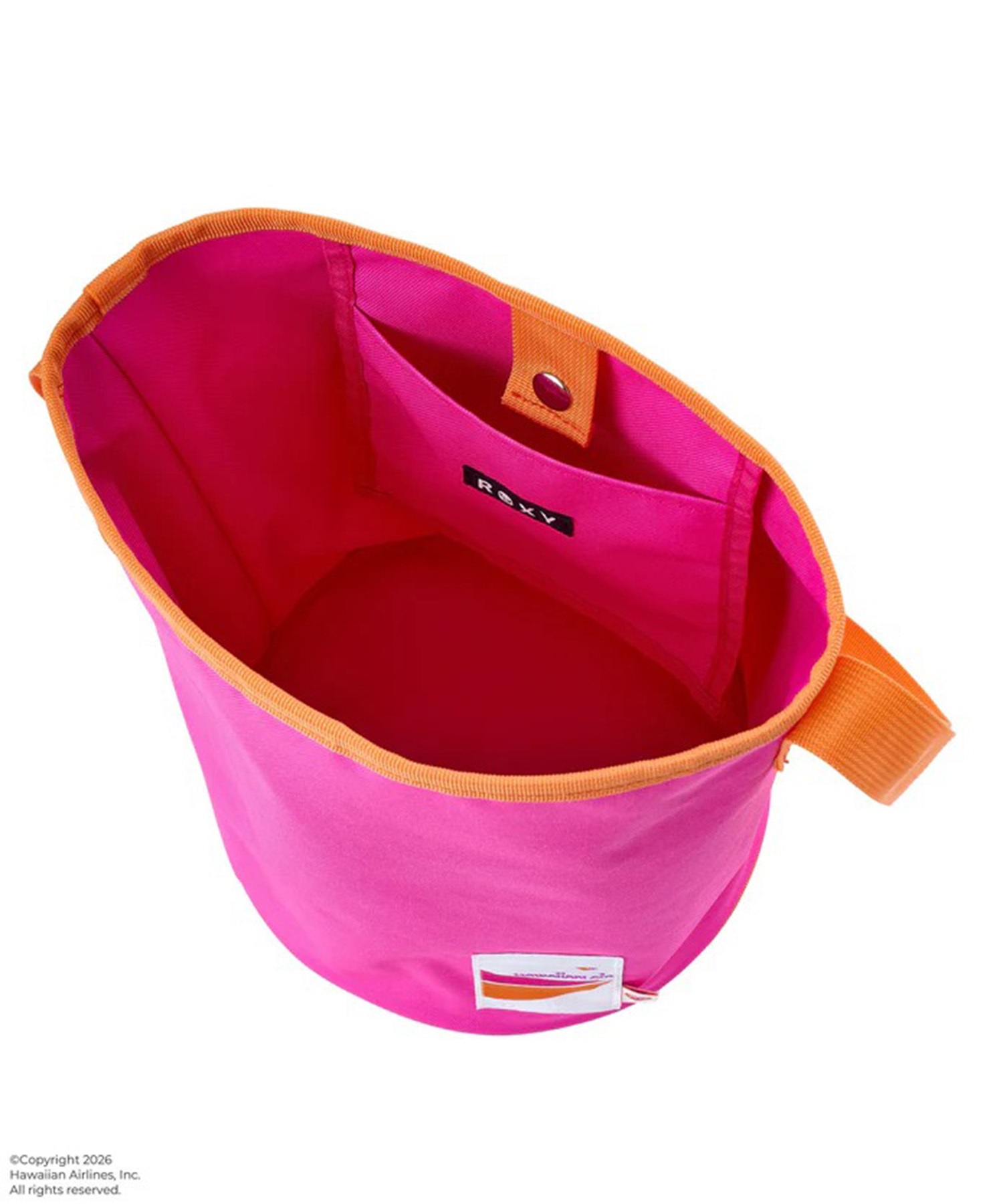 ROXY ロキシー HAWAIIAN AIRLINES コラボ トートバッグ 2WAY バケツ型 ROXY ロキシー HAWAIIAN AIRLINES コラボ トートバッグ 2WAY バケツ型
