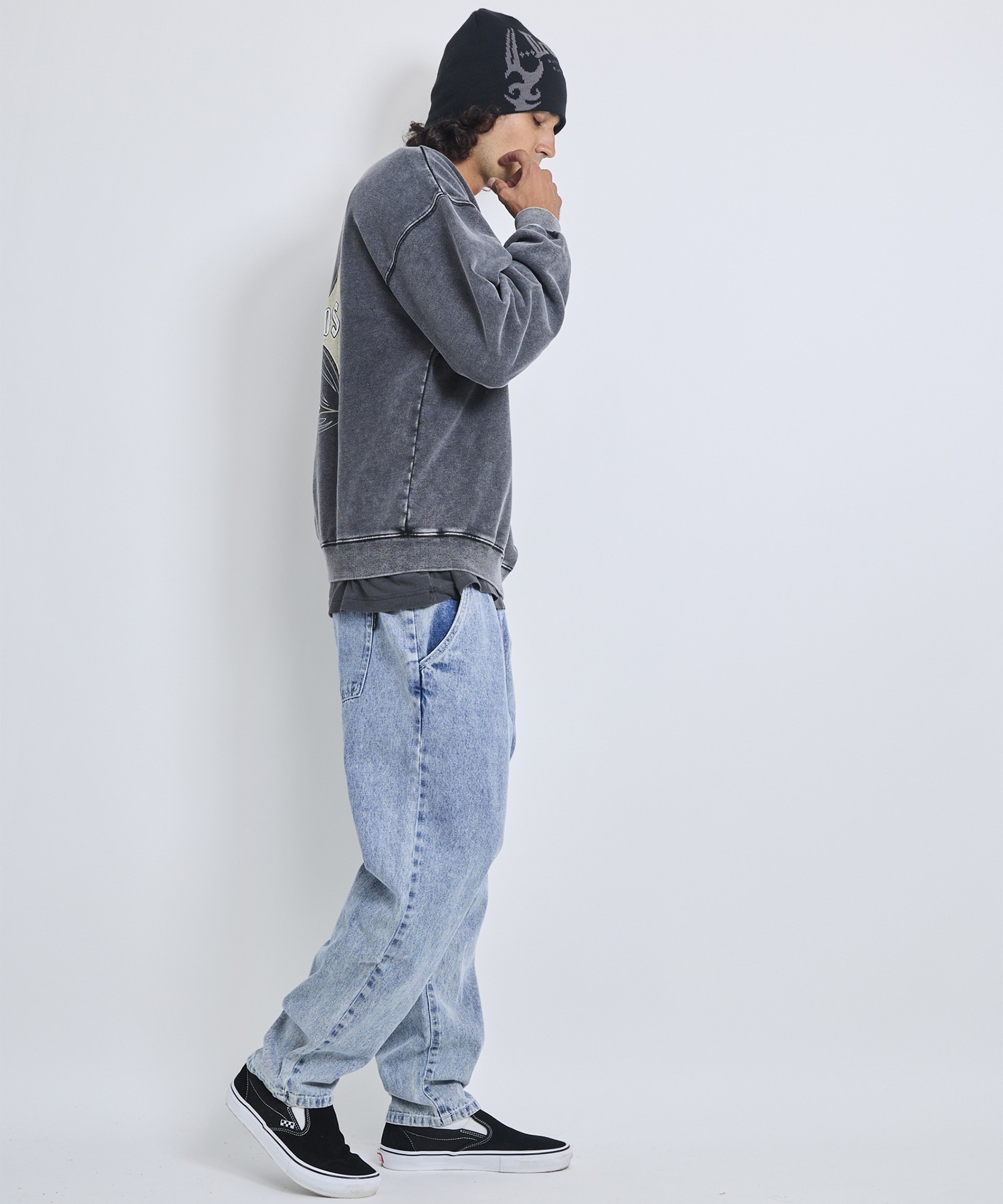 LOST ロスト トレーナー スウェット メンズ 裏毛 CROSSED CREW SWEAT