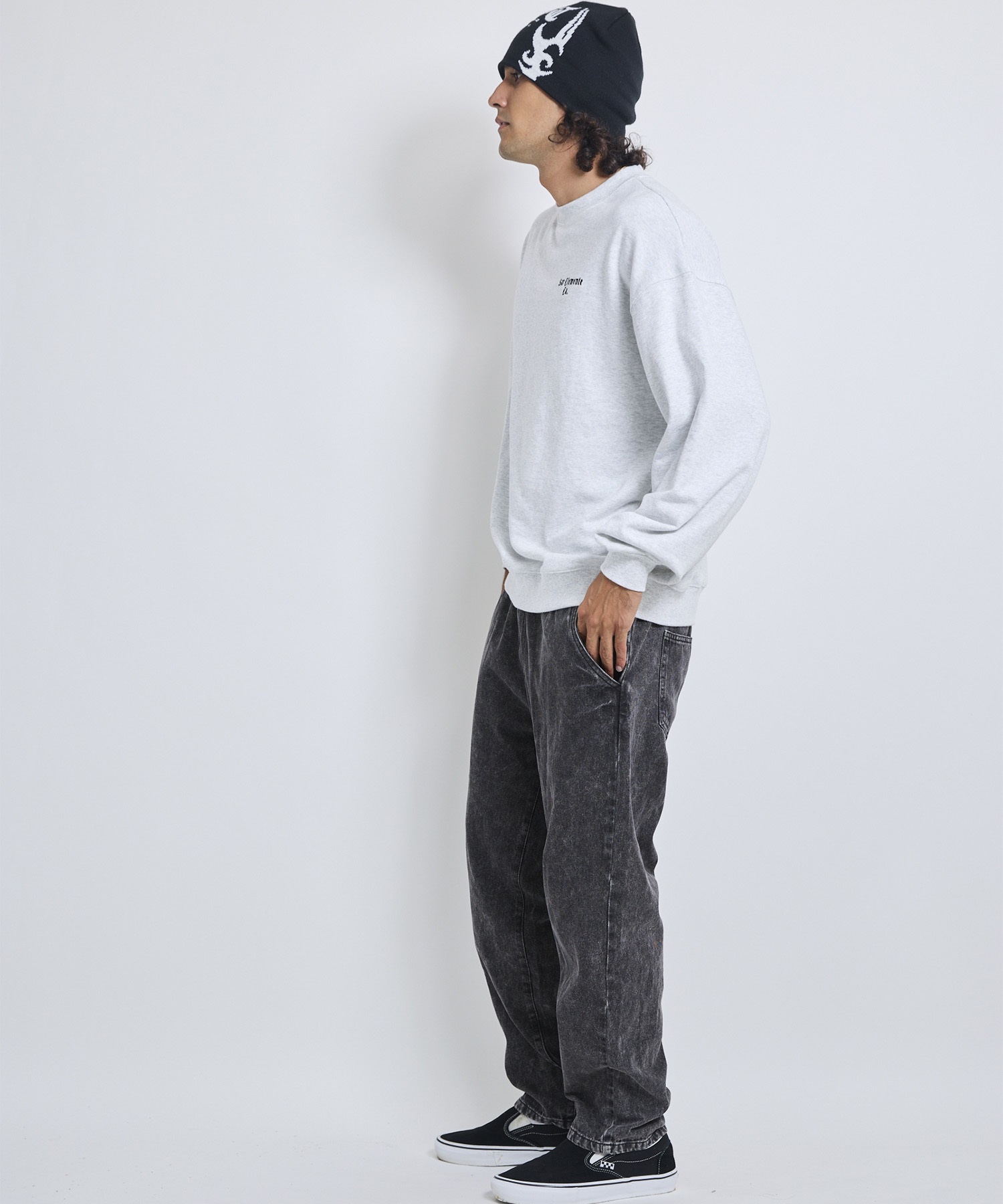 LOST ロスト トレーナー スウェット メンズ 裏毛 CROSSED CREW SWEAT