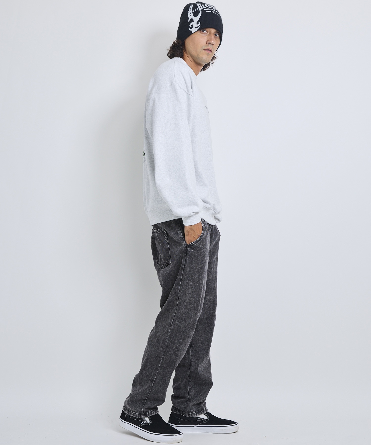 LOST ロスト トレーナー スウェット メンズ 裏毛 CROSSED CREW SWEAT