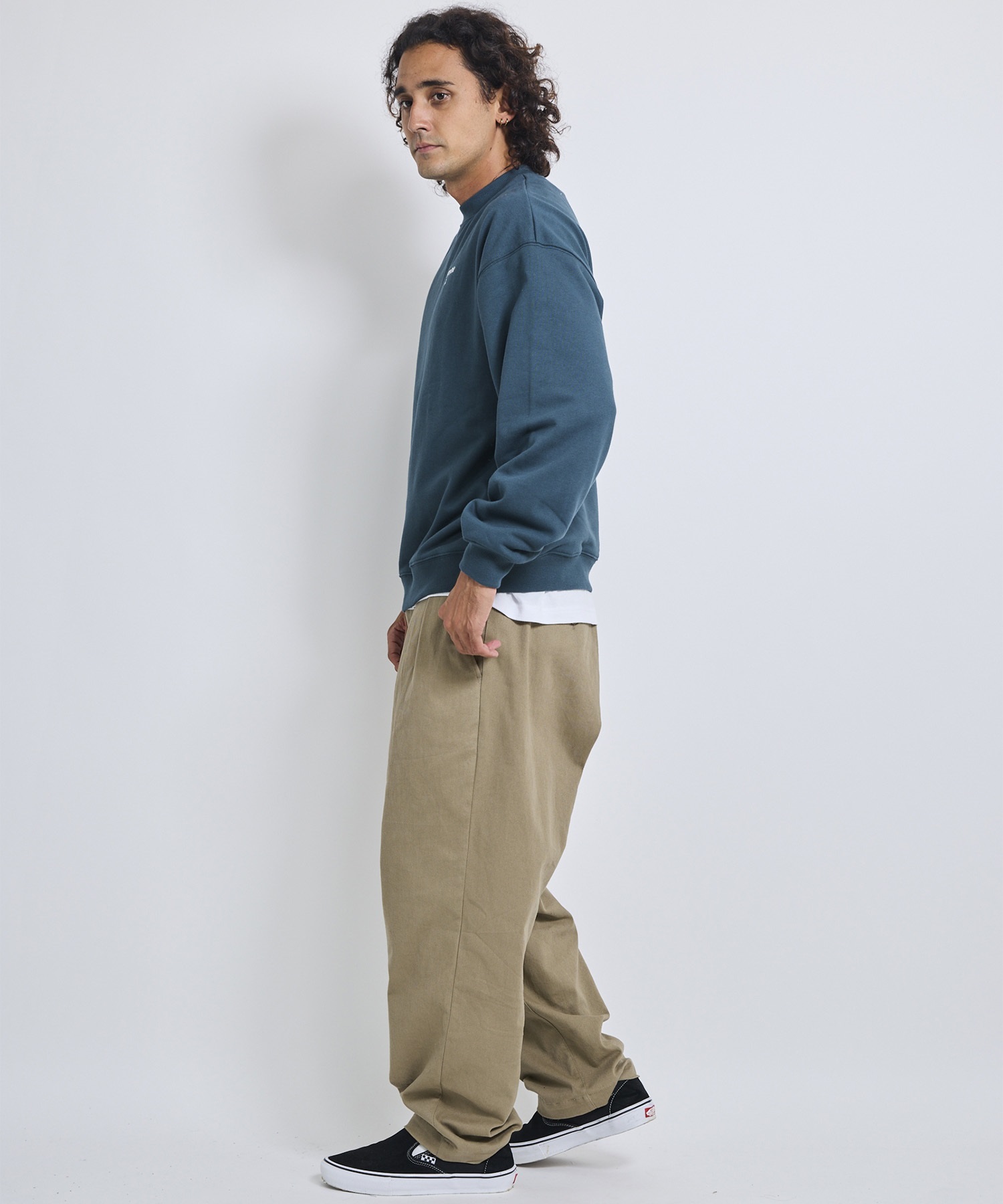 LOST ロスト トレーナー スウェット メンズ 裏毛 CROSSED CREW SWEAT