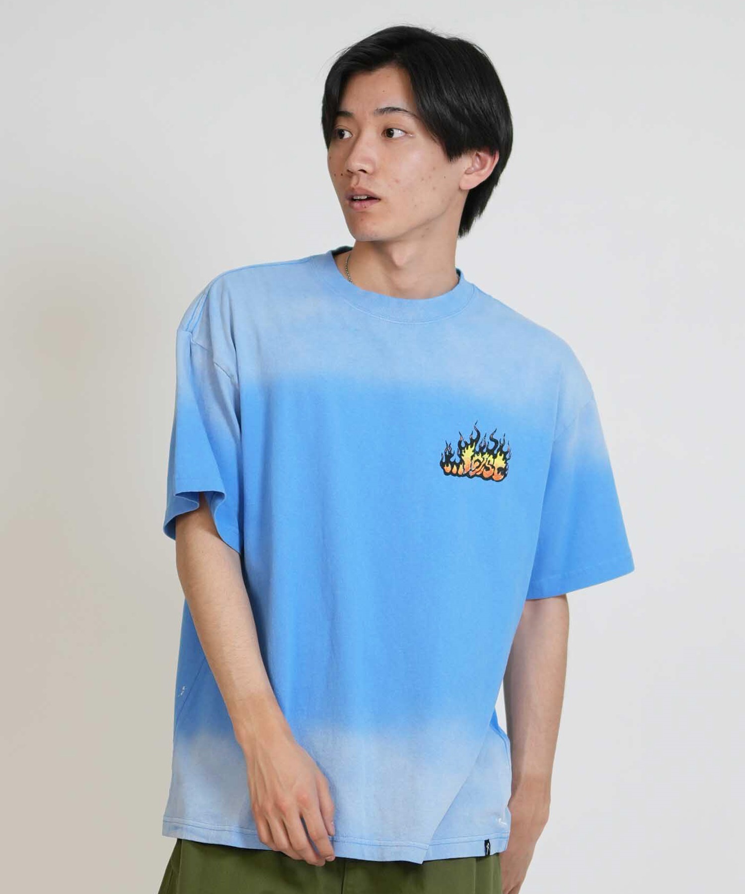 LOST ロスト 半袖 Tシャツ メンズ バックプリント FLAME LAM TEE LM6S
