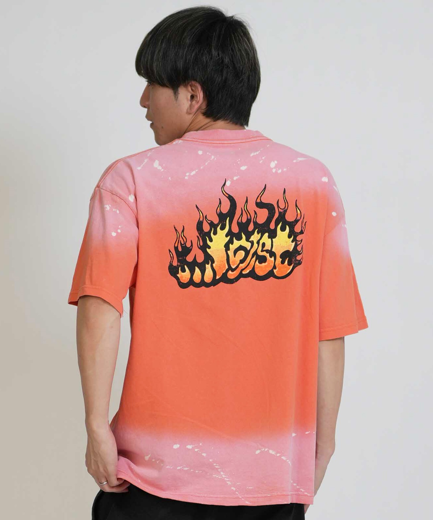 LOST ロスト 半袖 Tシャツ メンズ バックプリント FLAME LAM TEE LM6S