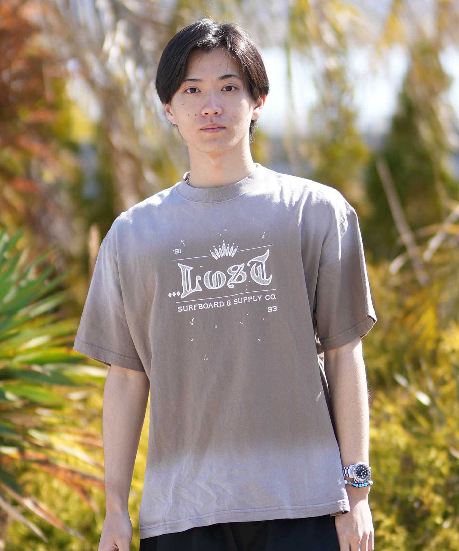 LOST ロスト 半袖 Tシャツ メンズ サーフTシャツ KING SKULLY TEE LM6S