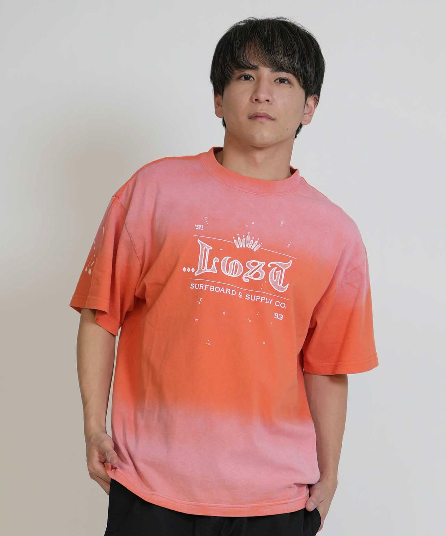 LOST ロスト 半袖 Tシャツ メンズ サーフTシャツ KING SKULLY TEE LM6S