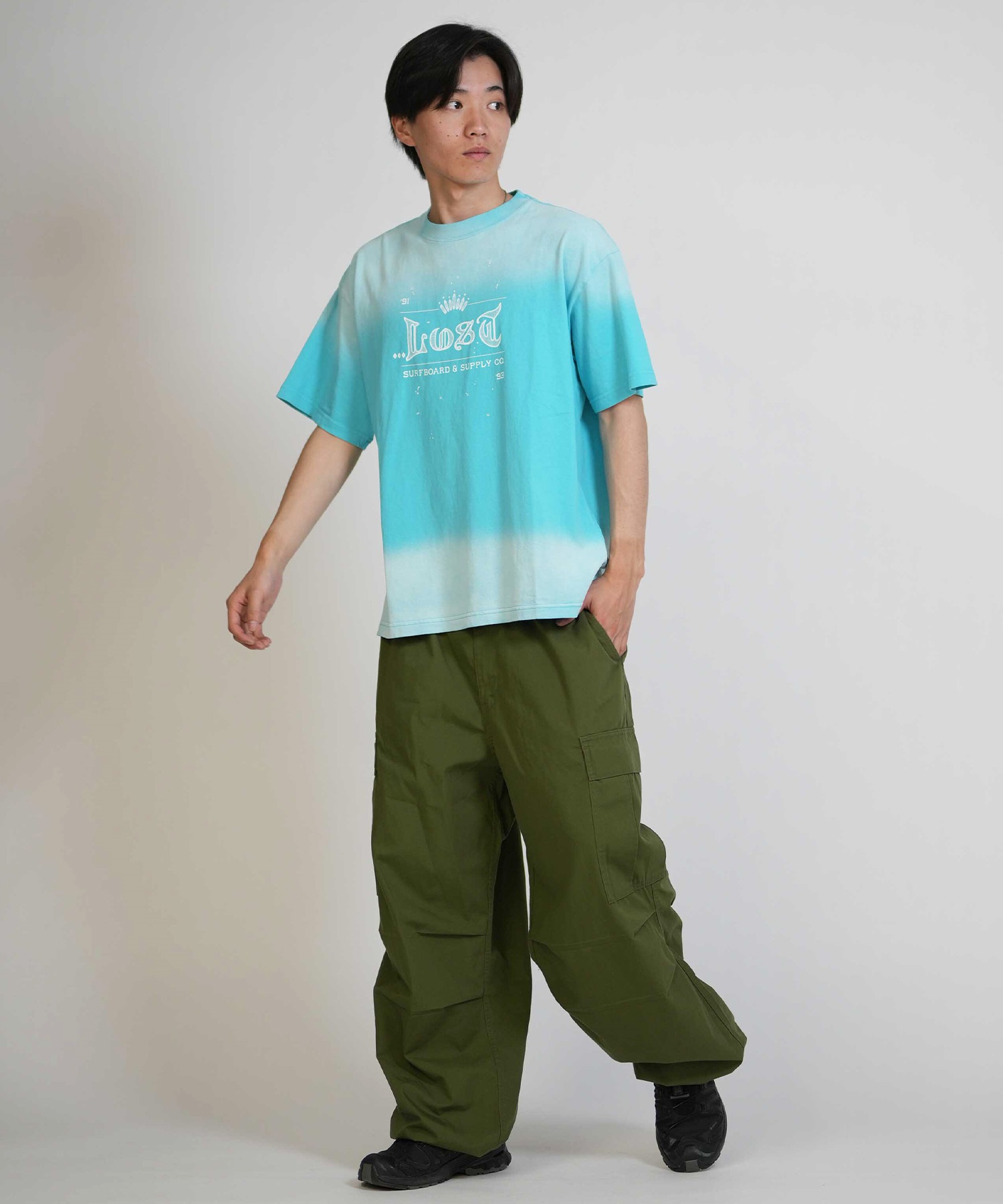 LOST ロスト 半袖 Tシャツ メンズ サーフTシャツ KING SKULLY TEE LM6S