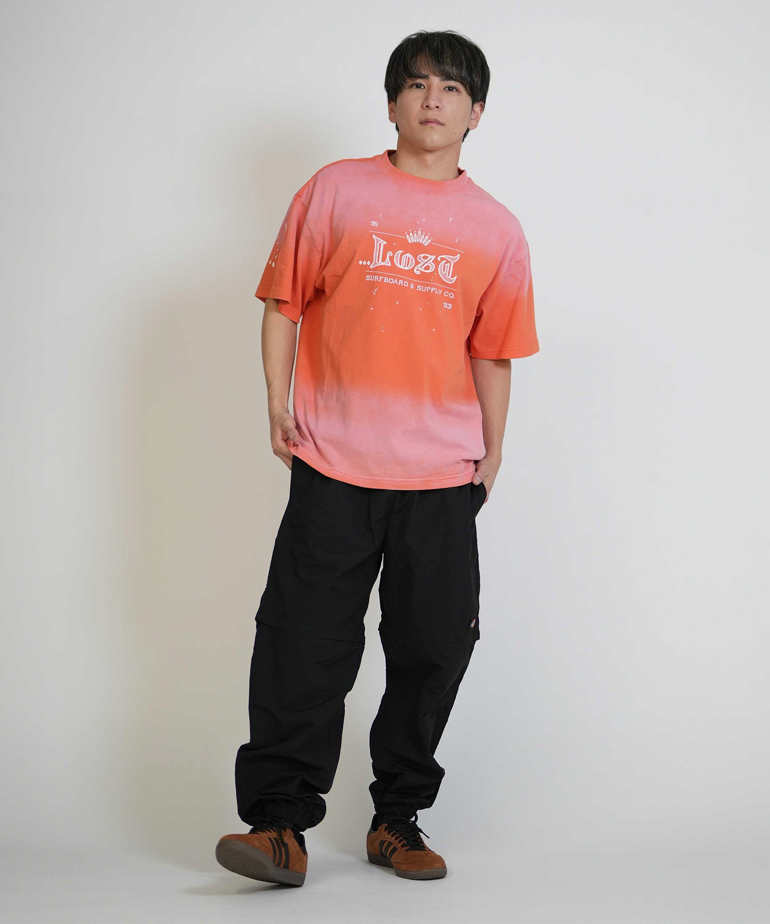 LOST ロスト 半袖 Tシャツ メンズ サーフTシャツ KING SKULLY TEE LM6S