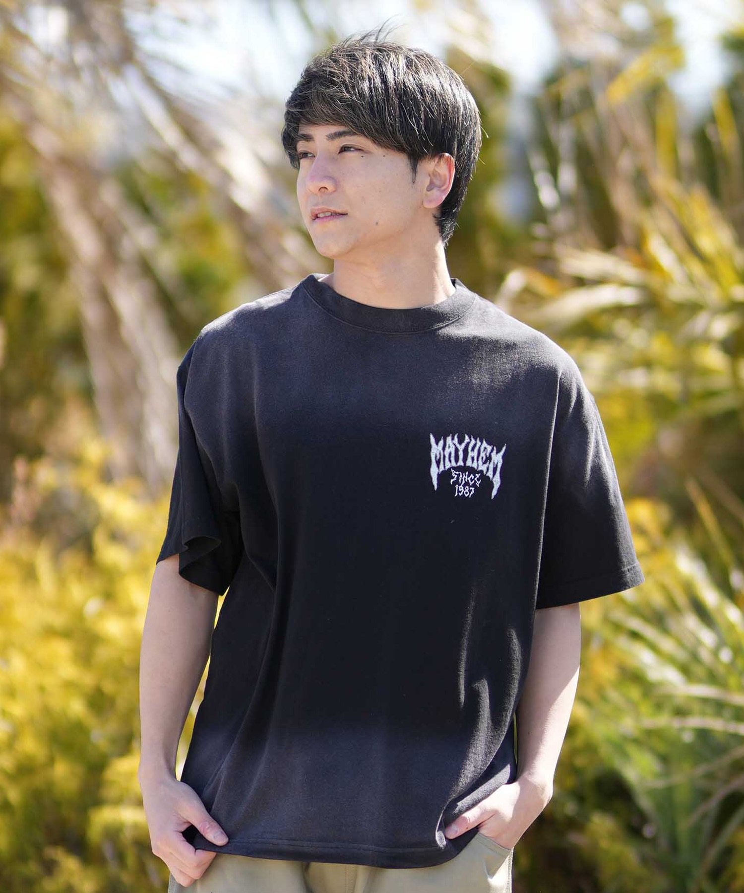 LOST ロスト 半袖 Tシャツ メンズ バックプリント MEYHEM SINCE 87 TEE