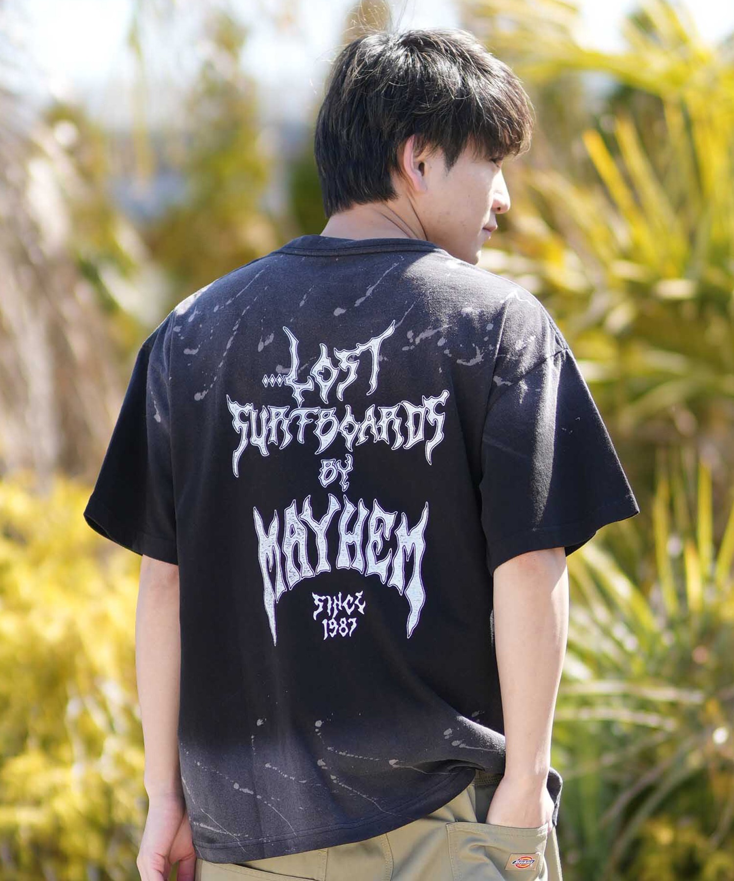 LOST ロスト 半袖 Tシャツ メンズ バックプリント MEYHEM SINCE 87 TEE