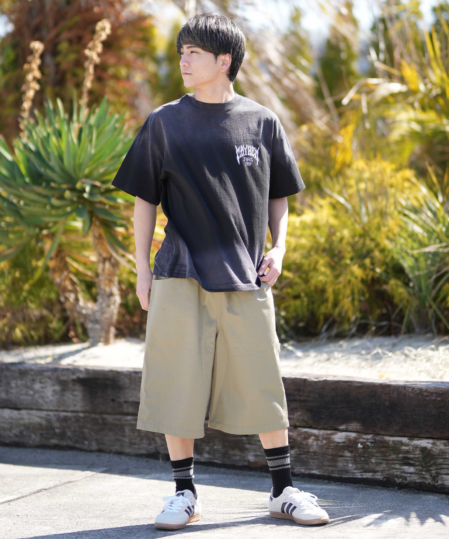 LOST ロスト 半袖 Tシャツ メンズ バックプリント MEYHEM SINCE 87 TEE