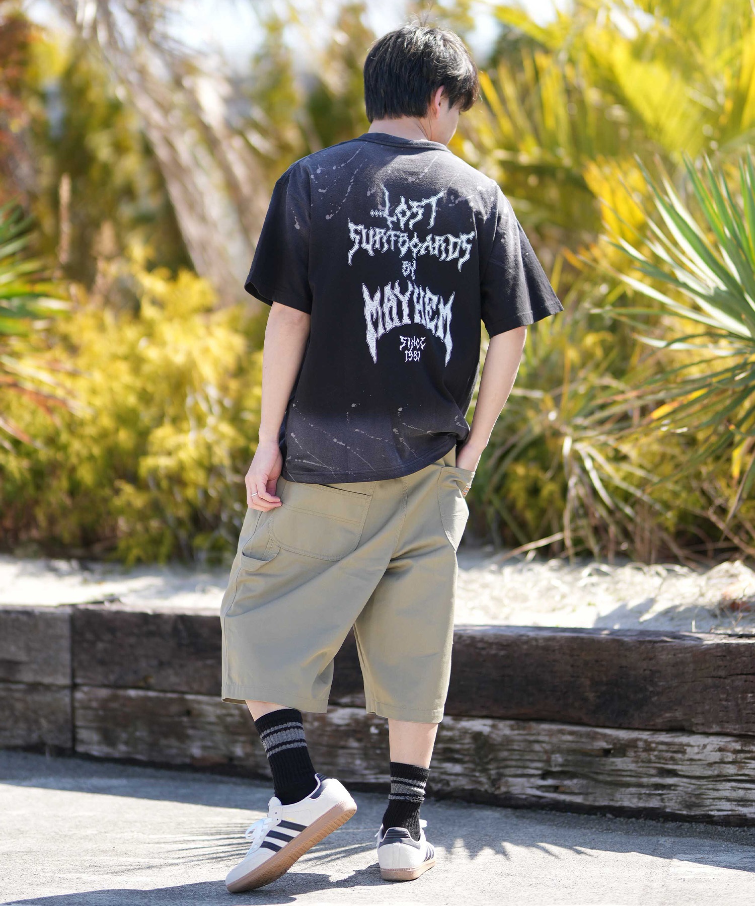 LOST ロスト 半袖 Tシャツ メンズ バックプリント MEYHEM SINCE 87 TEE