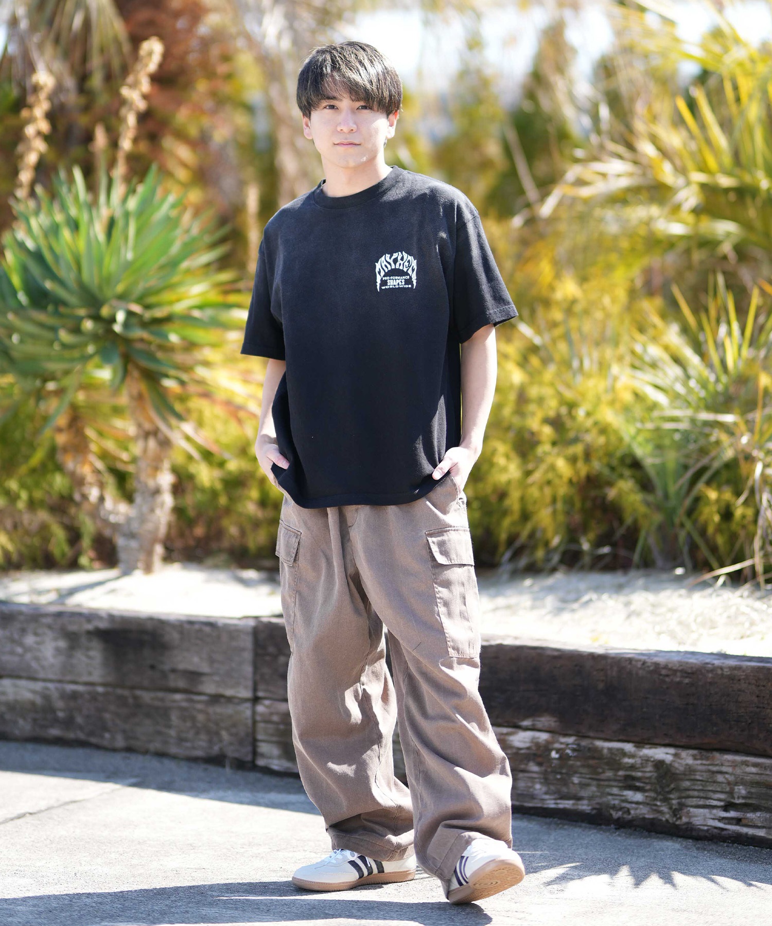 LOST ロスト 半袖 Tシャツ メンズ グラフィック MEYHEM SPRAY TEE LM6S