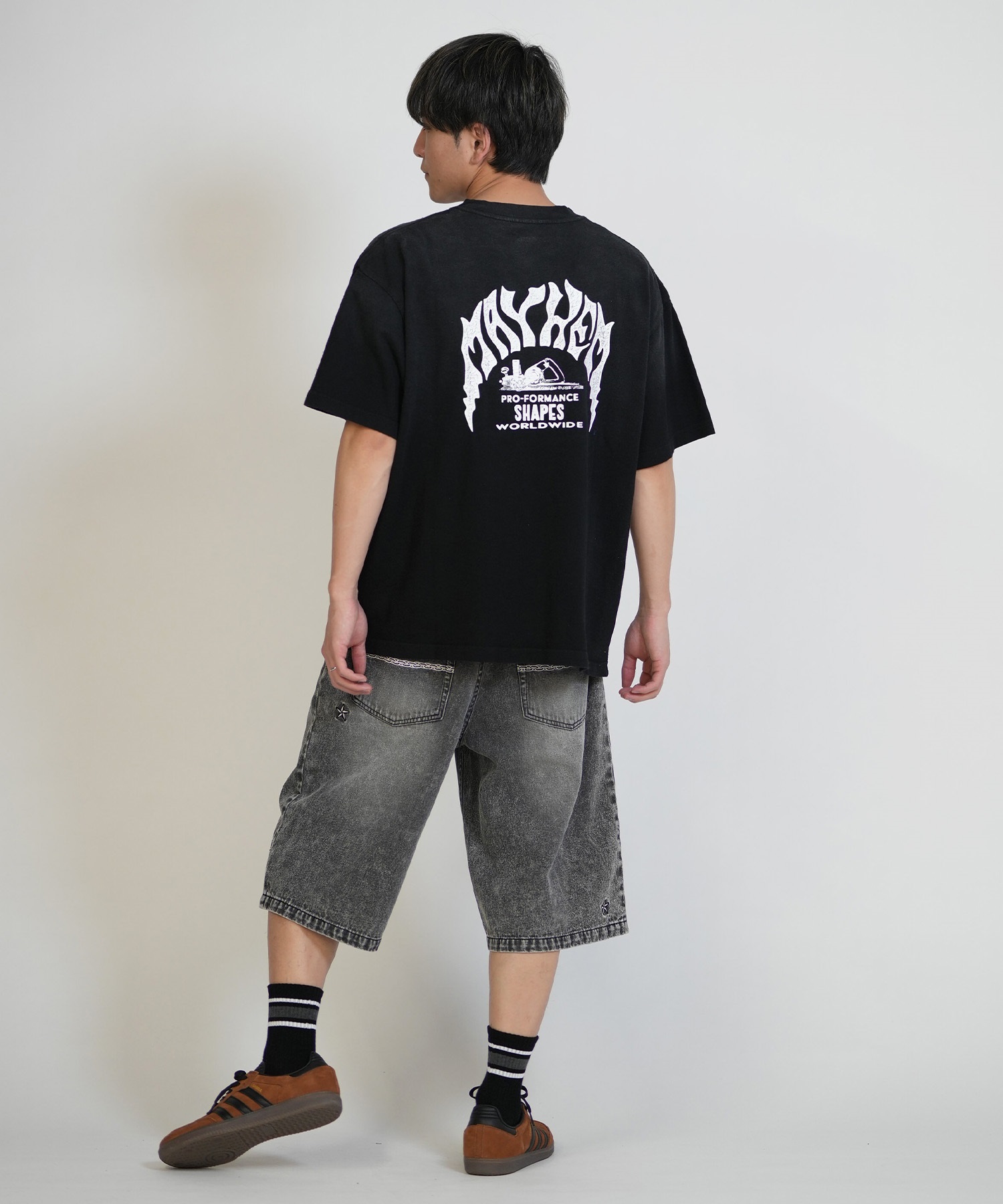 LOST ロスト 半袖 Tシャツ メンズ グラフィック MEYHEM SPRAY TEE LM6S