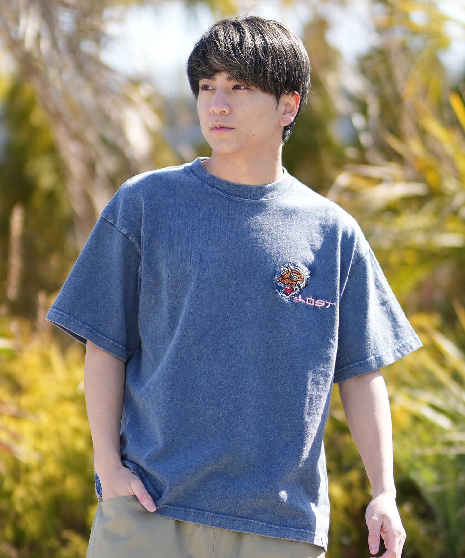LOST ロスト 半袖 Tシャツ メンズ バックプリント JAPAN LAM TEE LM6S