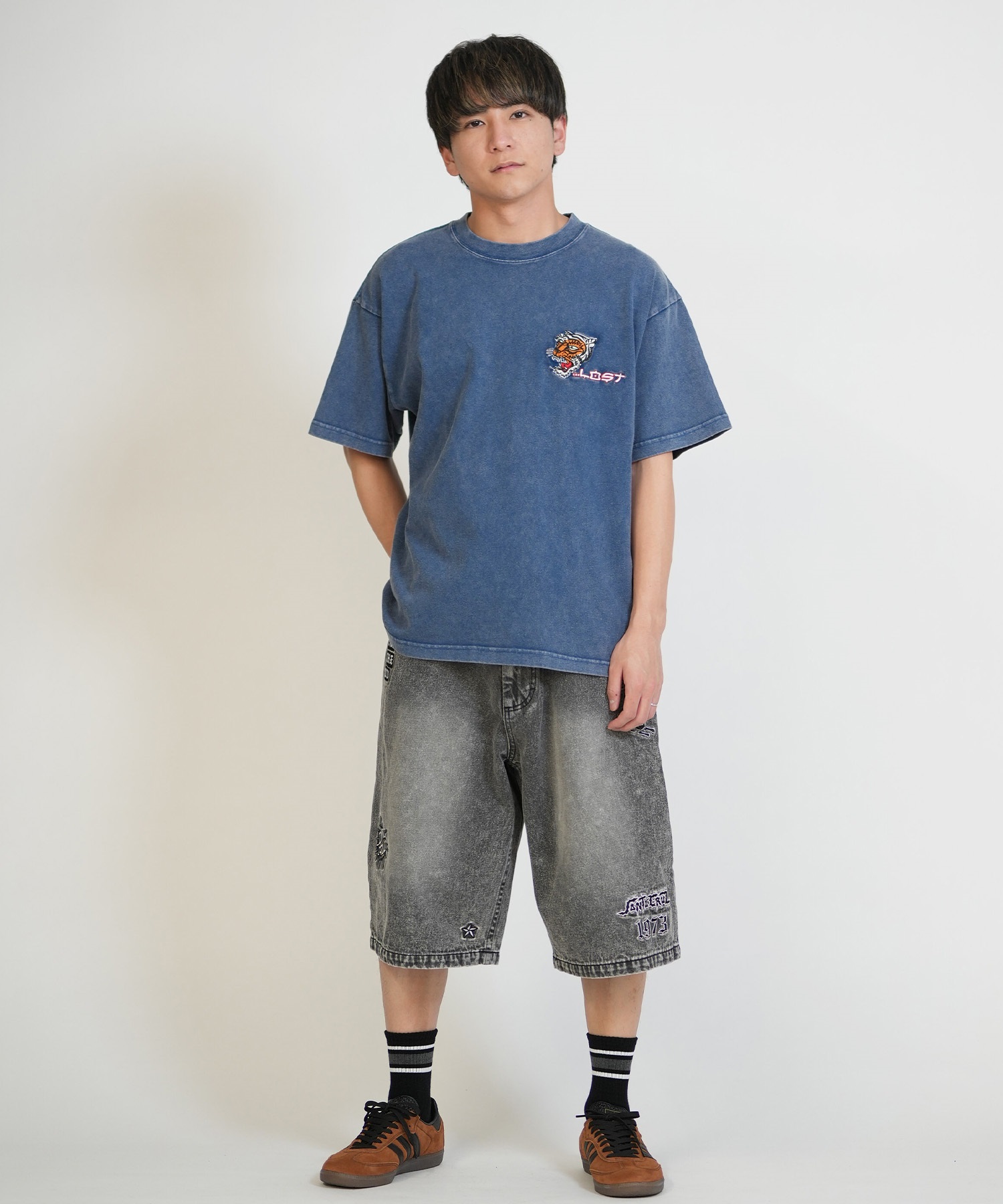 LOST ロスト 半袖 Tシャツ メンズ バックプリント JAPAN LAM TEE LM6S