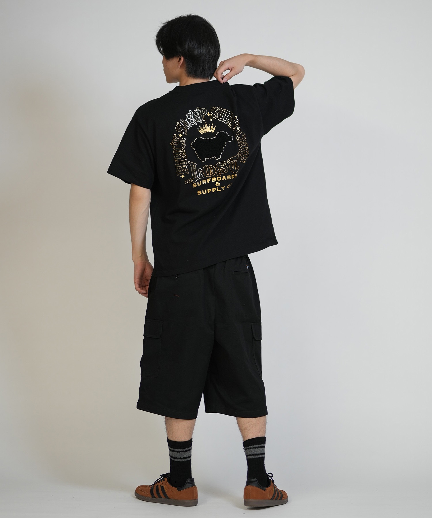 LOST ロスト 半袖 Tシャツ メンズ バックプリント THE FLOCKER TEE