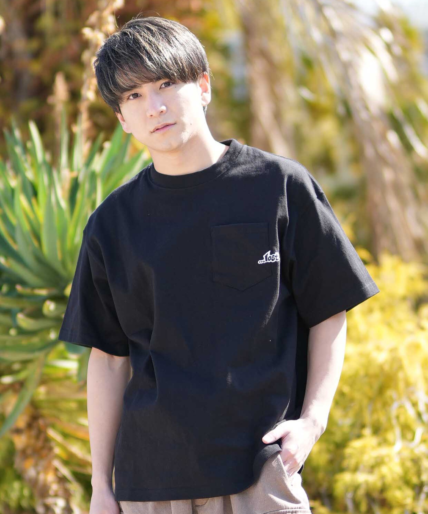 LOST ロスト 半袖 Tシャツ メンズ シンプル LOST POCKET TEE LM6S-2112