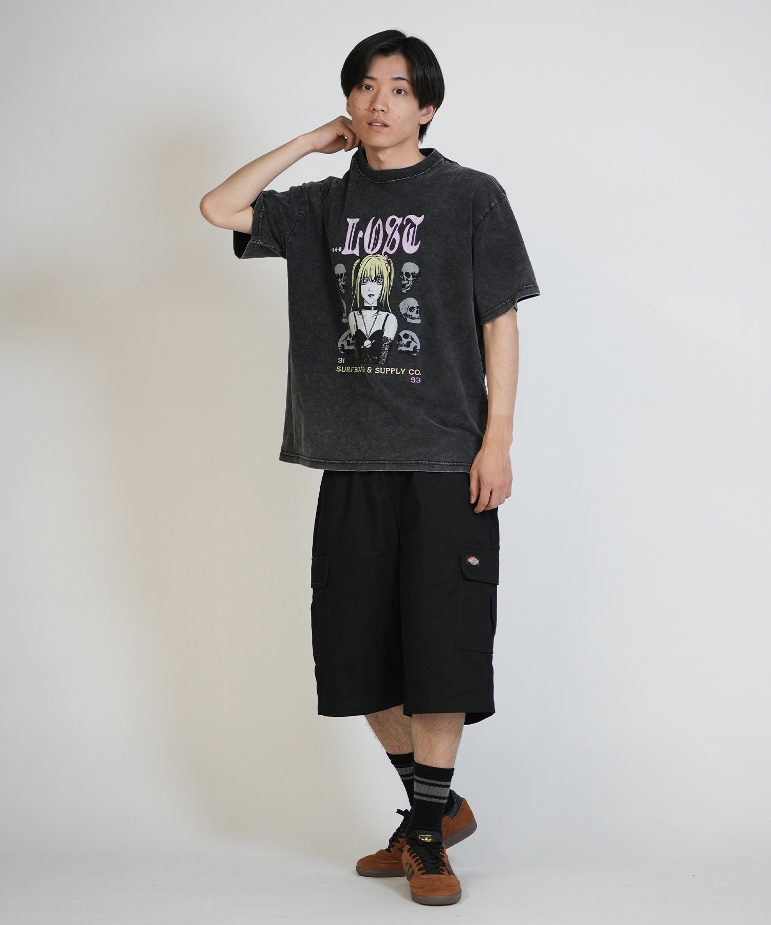 LOST ロスト 半袖 Tシャツ メンズ グラフィック MIXER TEE LM6S-2113