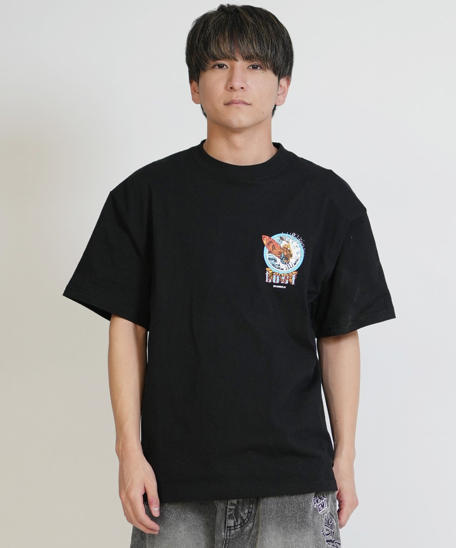 lost ロスト 半袖 Tシャツ メンズ バックプリント AXIS TEE LM6S-2114