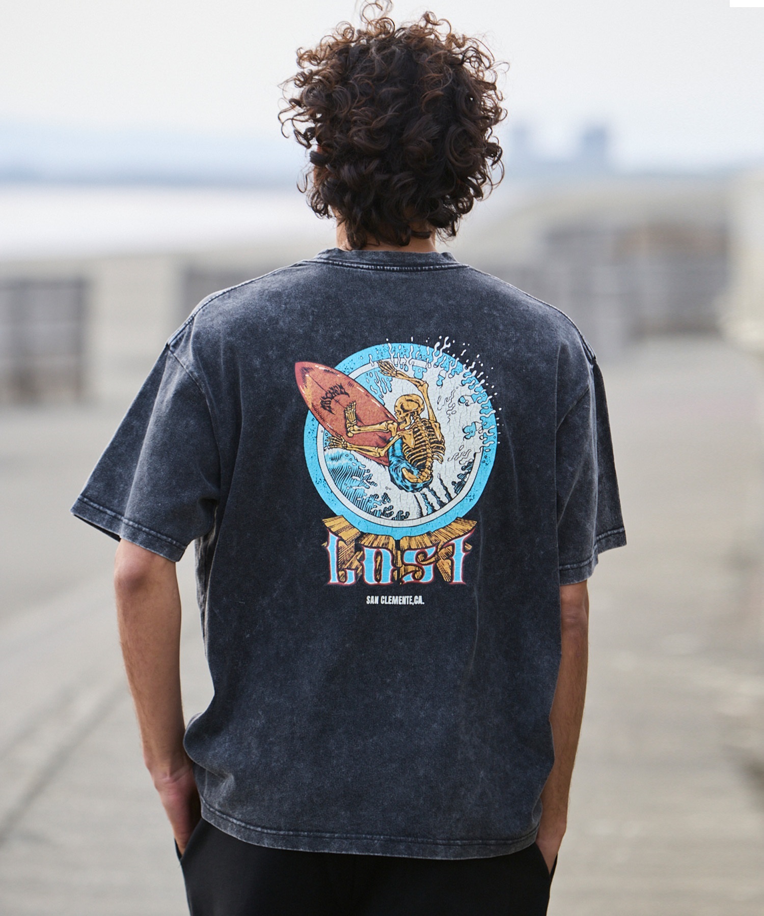 lost ロスト 半袖 Tシャツ メンズ バックプリント AXIS TEE LM6S-2114