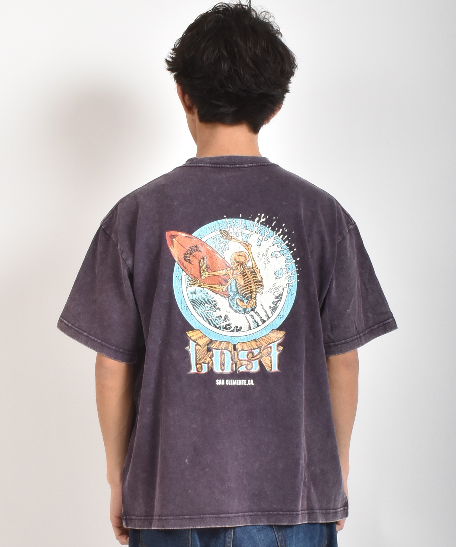 lost ロスト 半袖 Tシャツ メンズ バックプリント AXIS TEE LM6S-2114