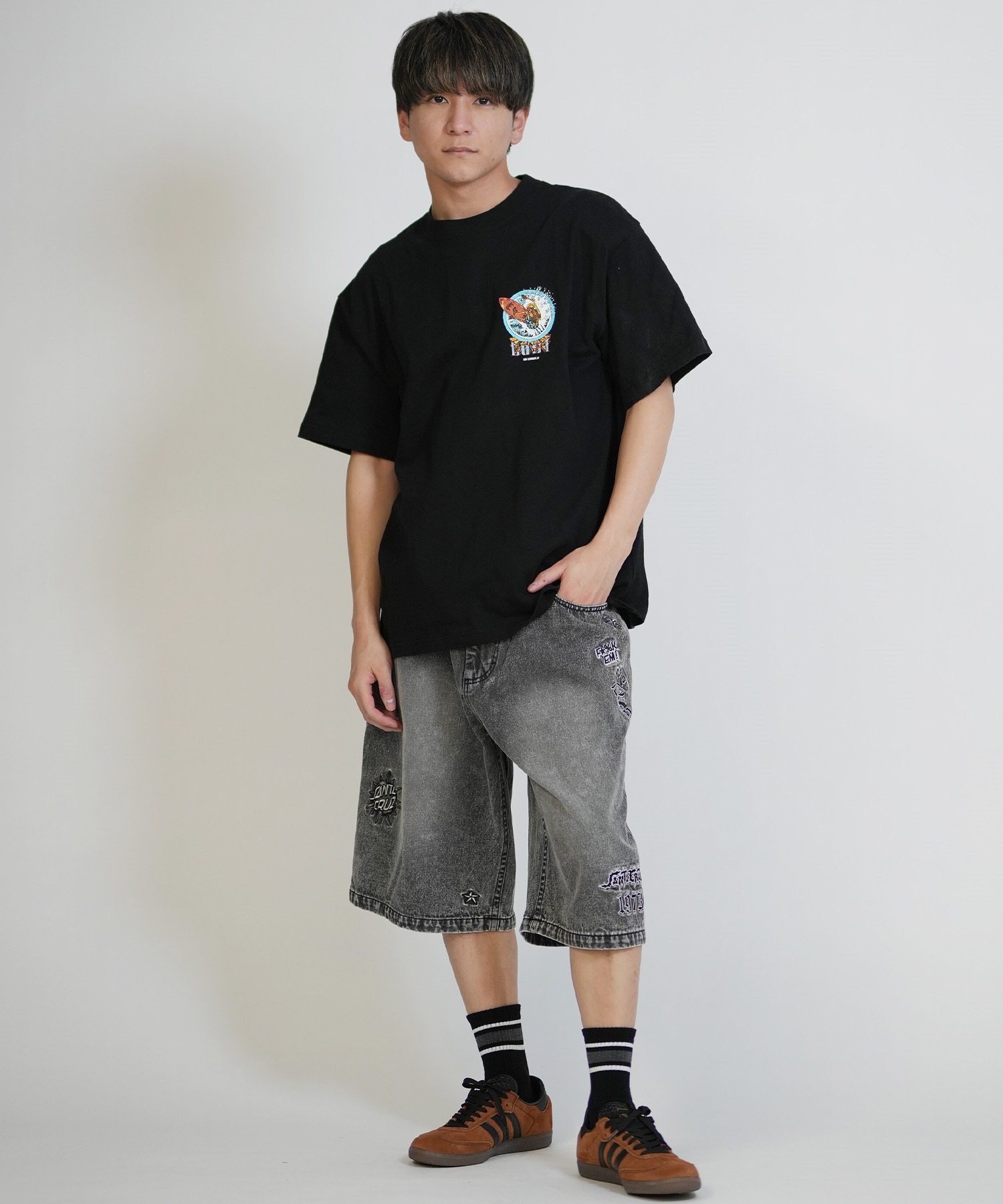 lost ロスト 半袖 Tシャツ メンズ バックプリント AXIS TEE LM6S-2114