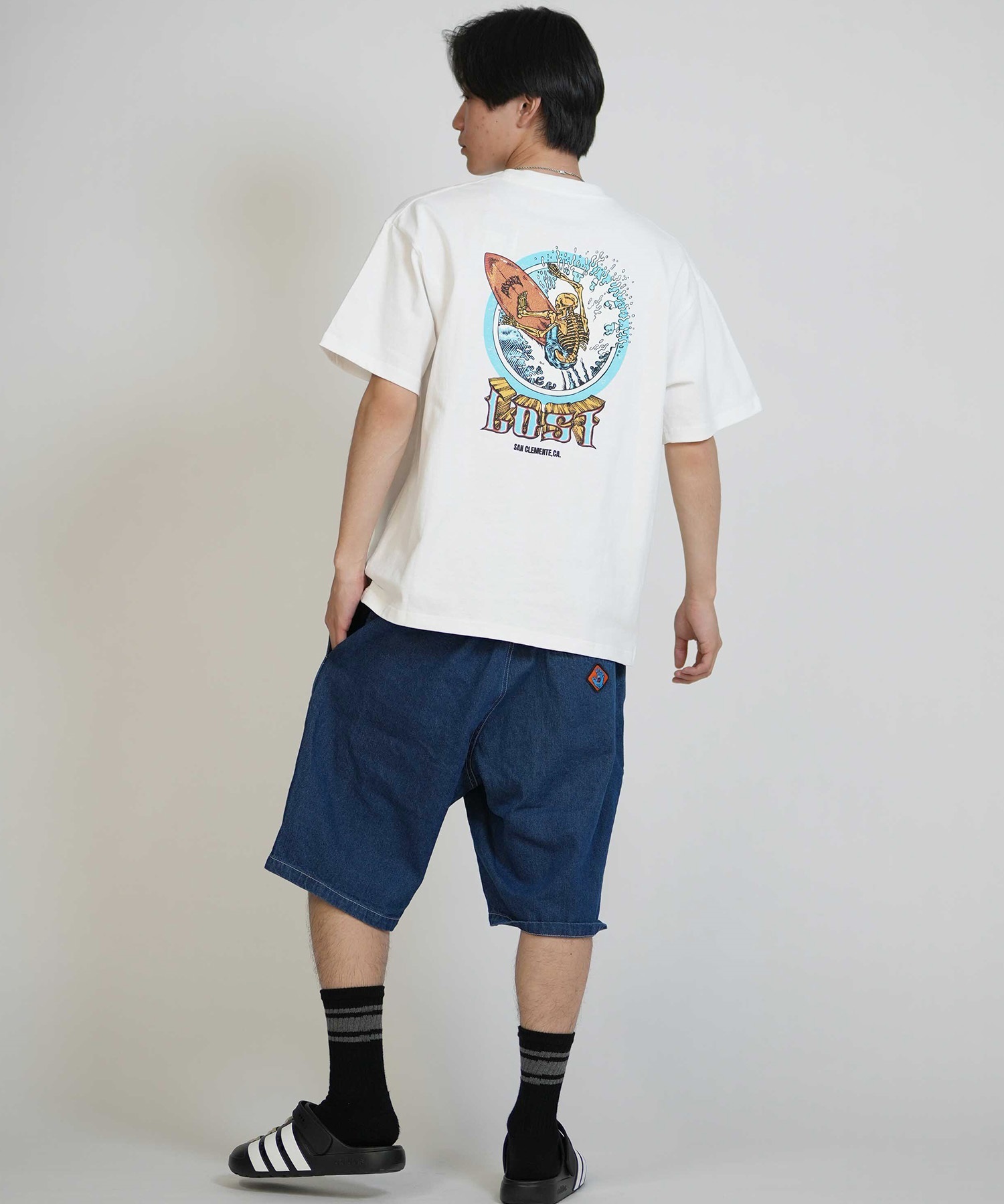 lost ロスト 半袖 Tシャツ メンズ バックプリント AXIS TEE LM6S-2114