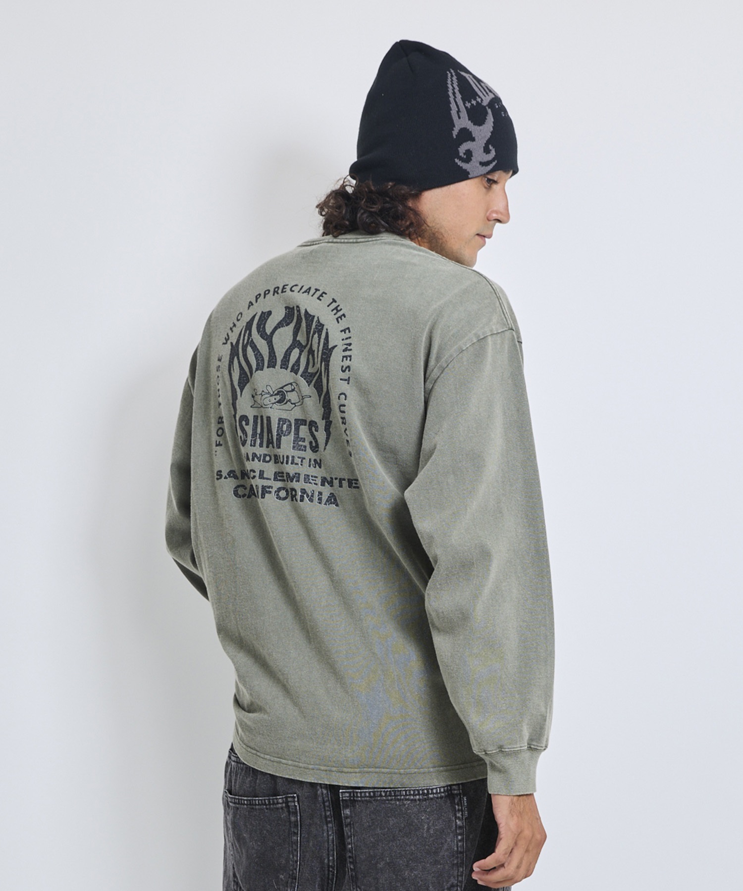LOST ロスト 長袖 Tシャツ ロンT メンズ バックプリント MEYHEM SHAPES