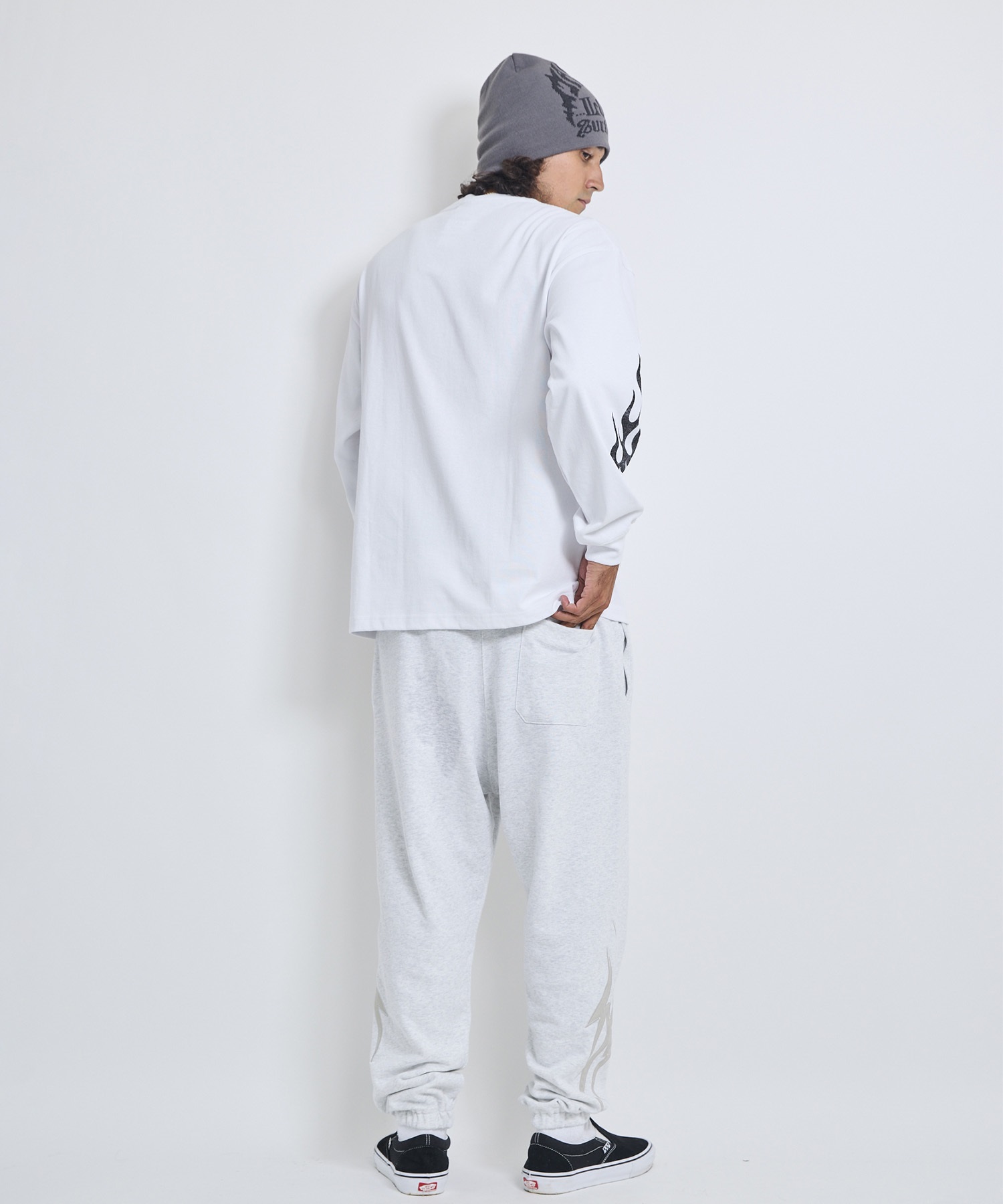 LOST ロスト 長袖 Tシャツ ロンT メンズ FLAME LS TEE LM6F-2202