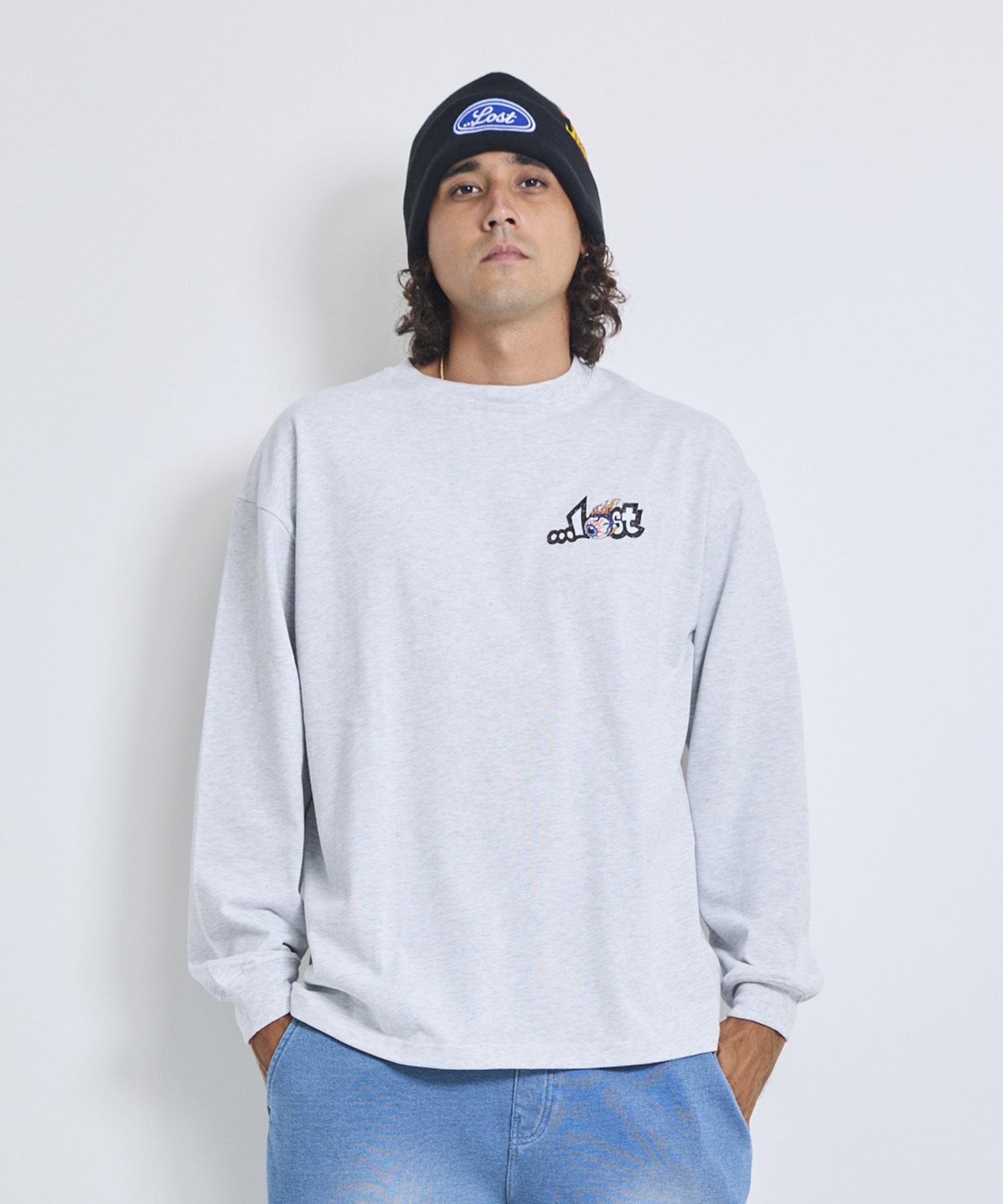 LOST ロスト 長袖 Tシャツ ロンT メンズ EYEBALL LAM LS TEE LM6F-2203