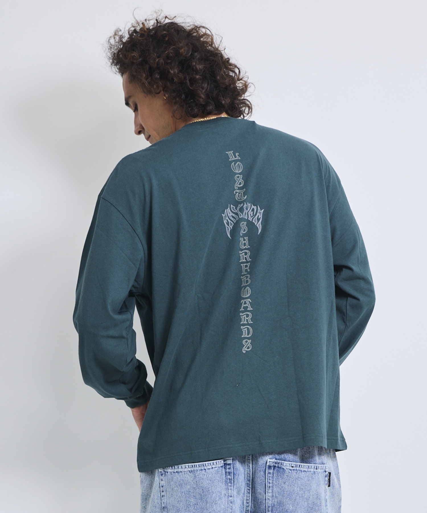 LOST ロスト 長袖 Tシャツ ロンT メンズ BACK STACKED LS TEE LM6F