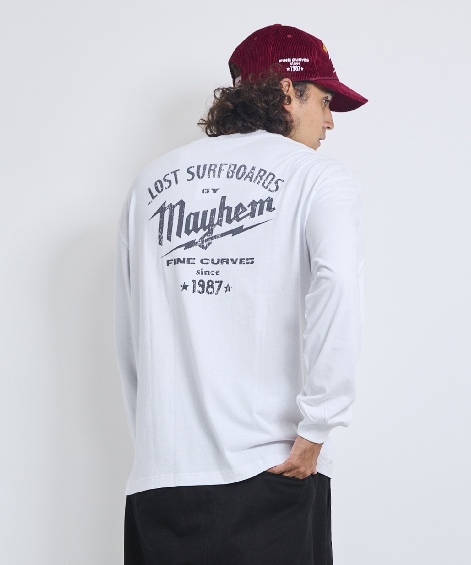 LOST ロスト 長袖 Tシャツ ロンT メンズ BUILDERS LS TEE LM6F-2206