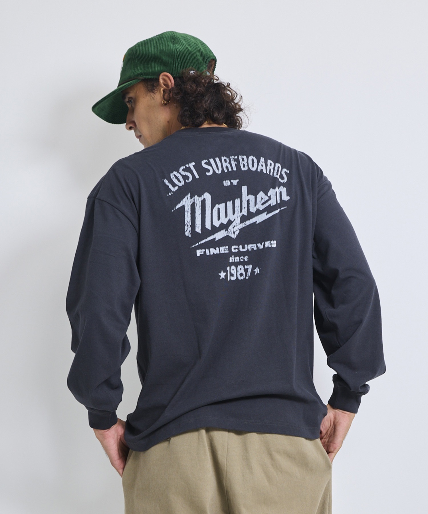 LOST ロスト 長袖 Tシャツ ロンT メンズ BUILDERS LS TEE LM6F-2206