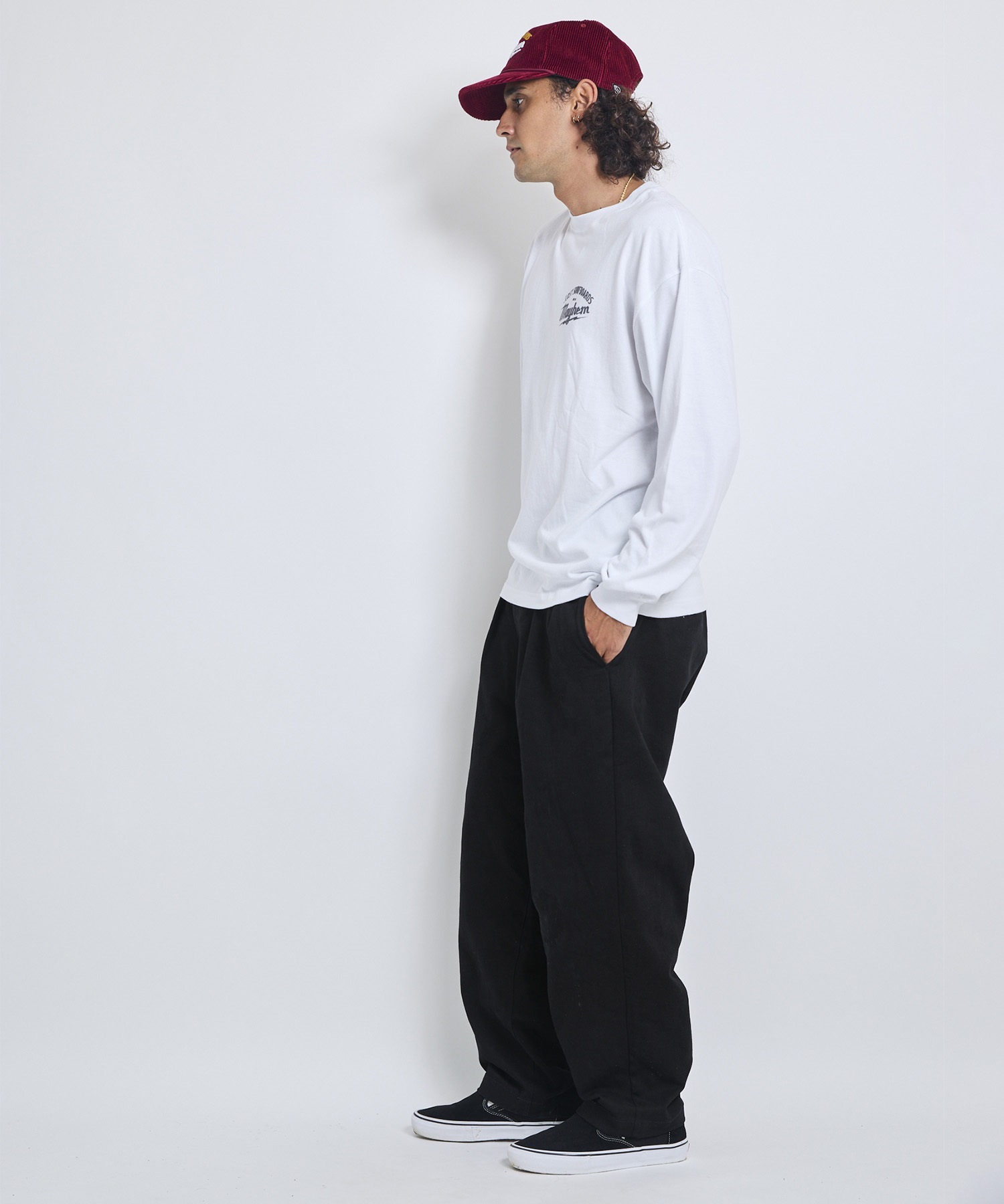 LOST ロスト 長袖 Tシャツ ロンT メンズ BUILDERS LS TEE LM6F-2206
