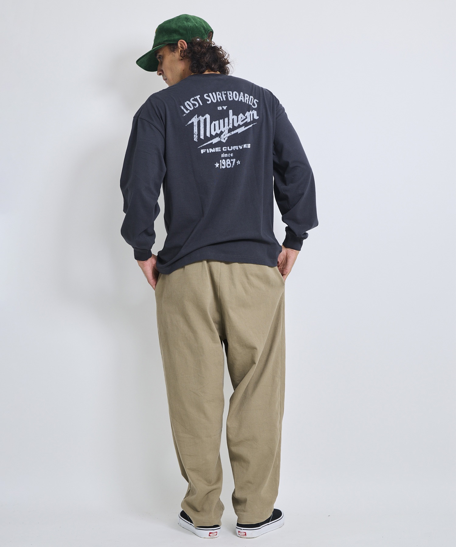 LOST ロスト 長袖 Tシャツ ロンT メンズ BUILDERS LS TEE LM6F-2206